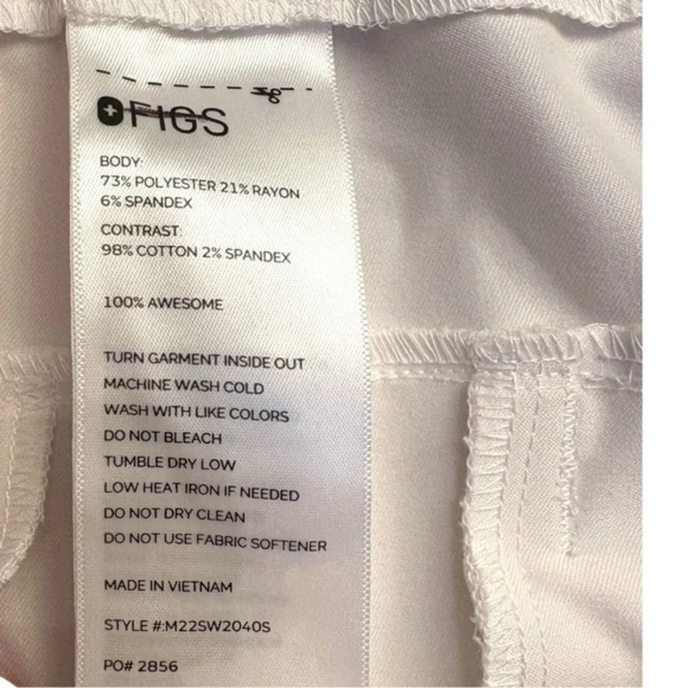 Figs white drawstring